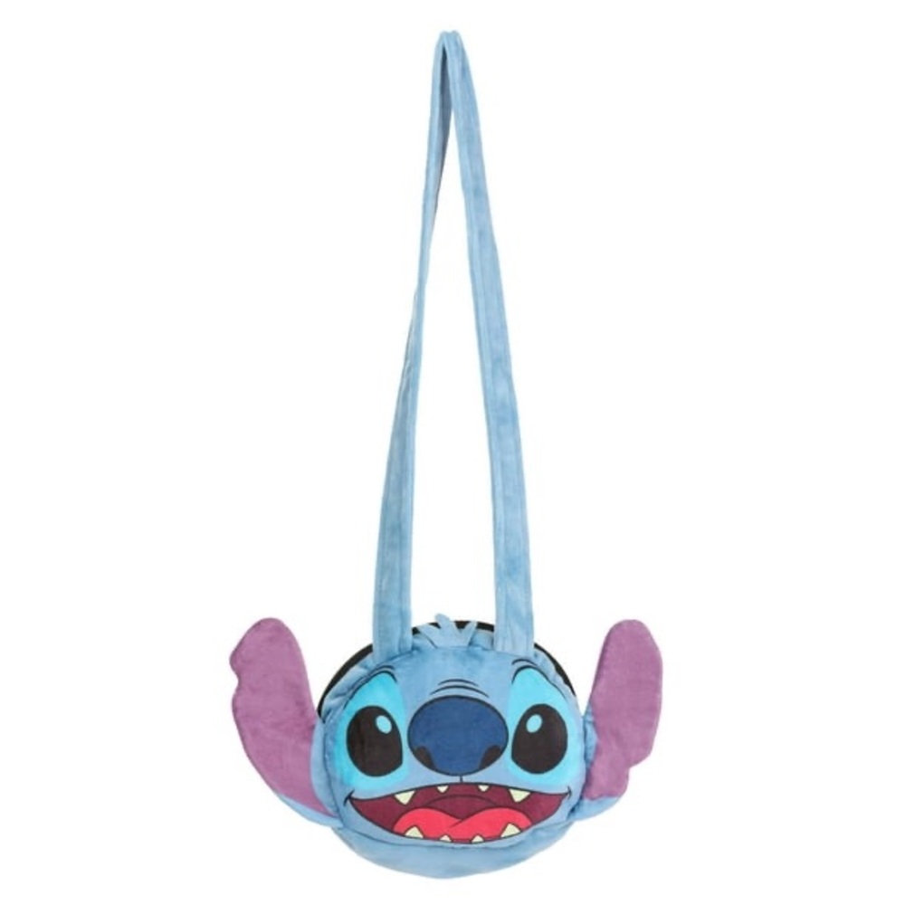 Disney Stitch Plush Character Crossbody Bag Purse